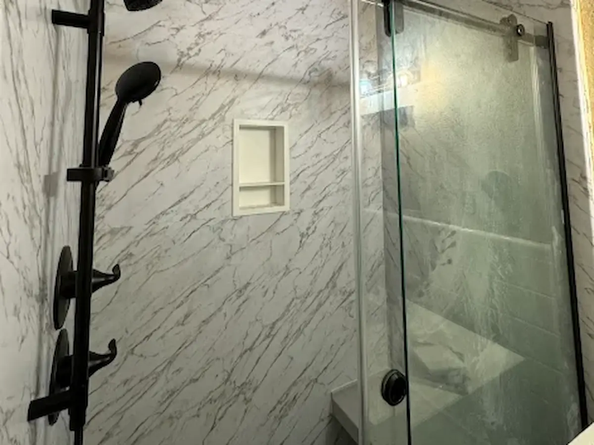 Onyx shower installation in Wichita